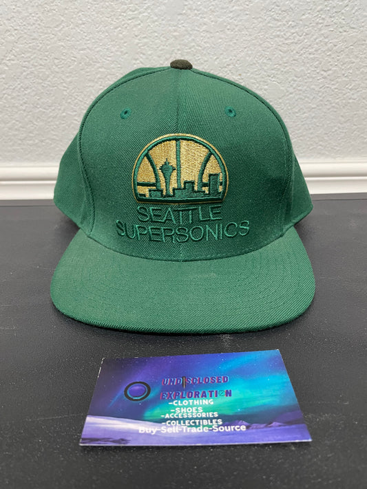 Seattle SuperSonics green skyline fitted hat