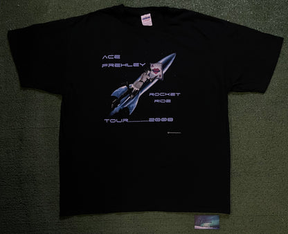 Vintage 2000s Ace Frehley Rocket KISS ride tour tee