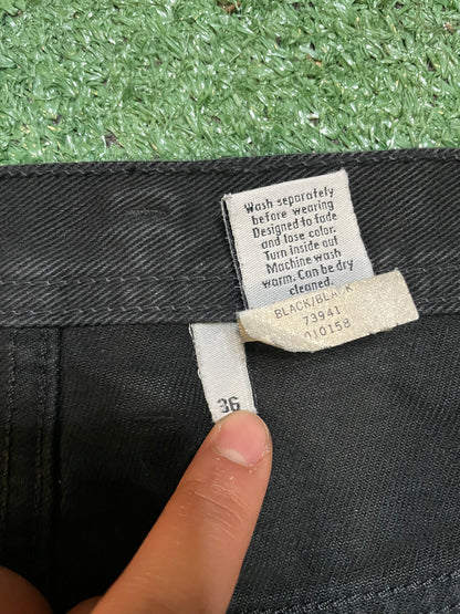 Vintage Calvin Klein black distressed jeans
