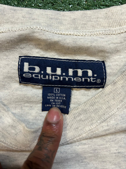 Vintage 1990s B.U.M SPORT grey tee