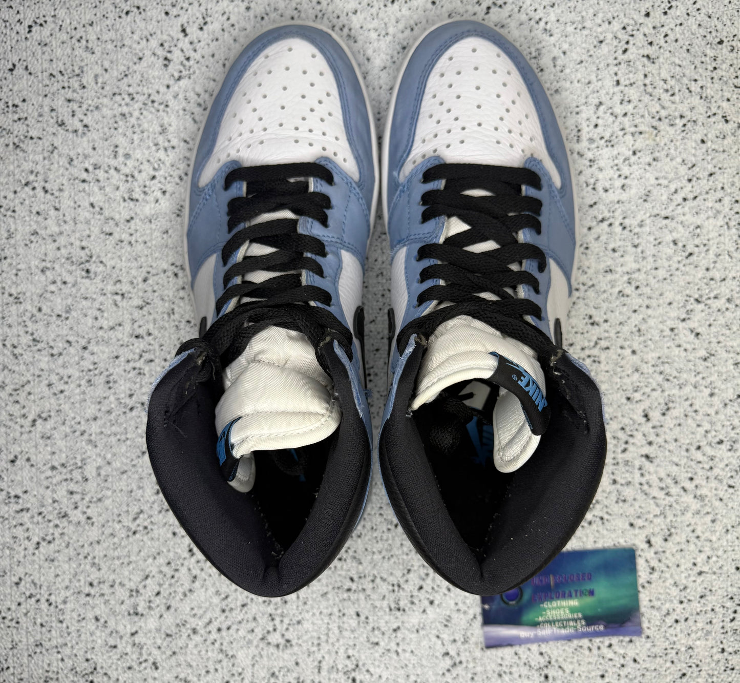 Jordan 1 University Blue 8.5 Men/10 Women “Preowned”