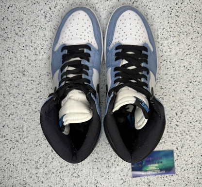 Jordan 1 University Blue 8.5 Men/10 Women “Preowned”