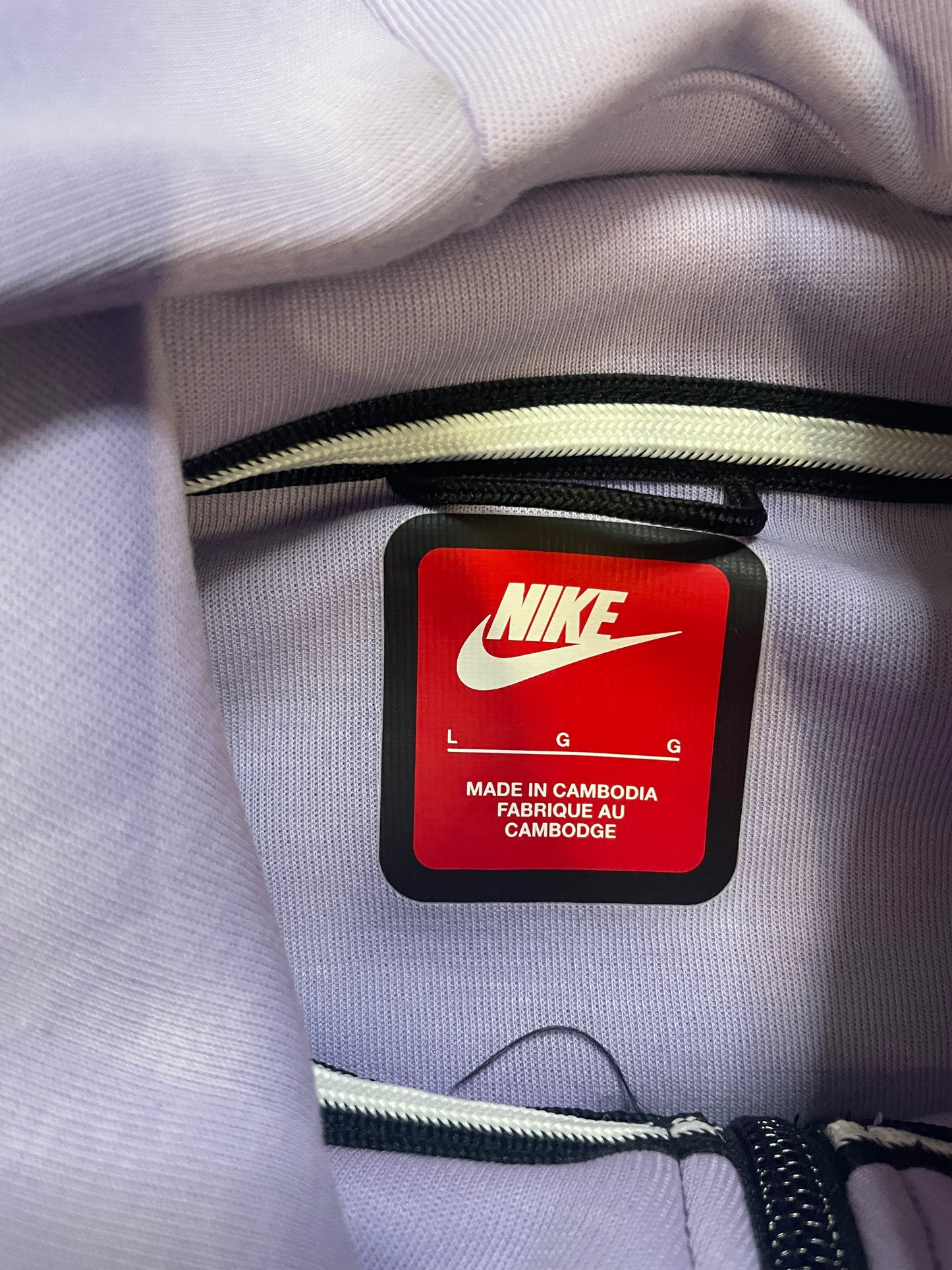 Nike tech fleece lavender hoodie