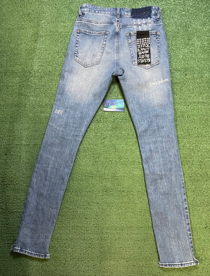 Ksubi van winkle light wash distressed jeans