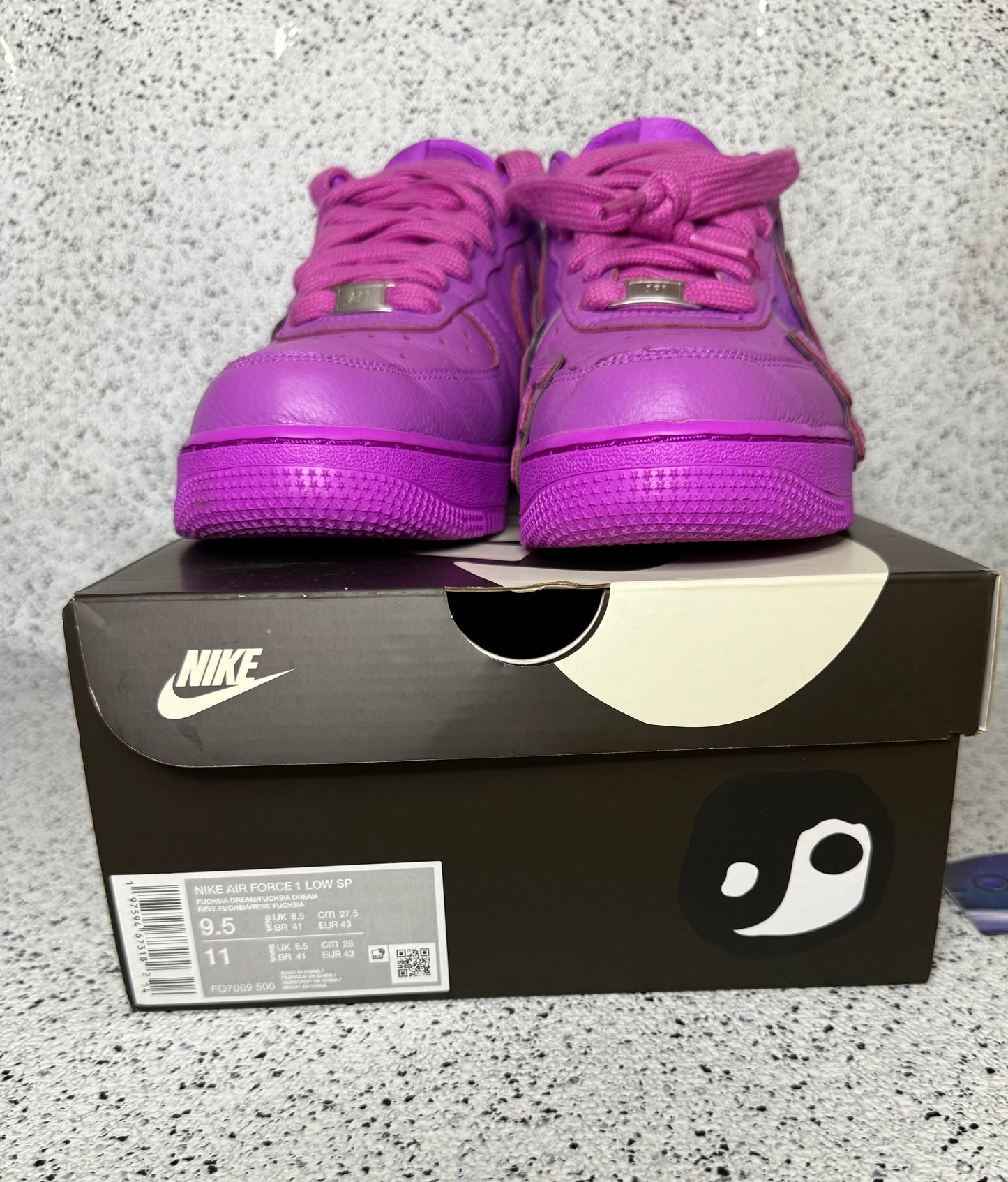 Nike Air Force 1 CPFM Fuchsia 9.5 Men/11 Women “Preowned”