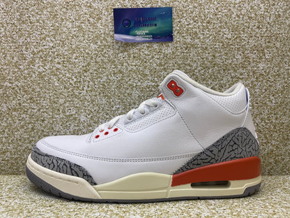 Jordan 3 Georgia Peach 10 Men/11.5 Women “Preowned”