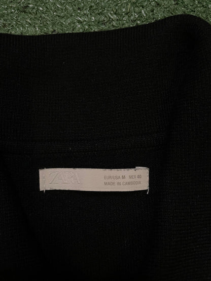 ZARA black longsleeve polo