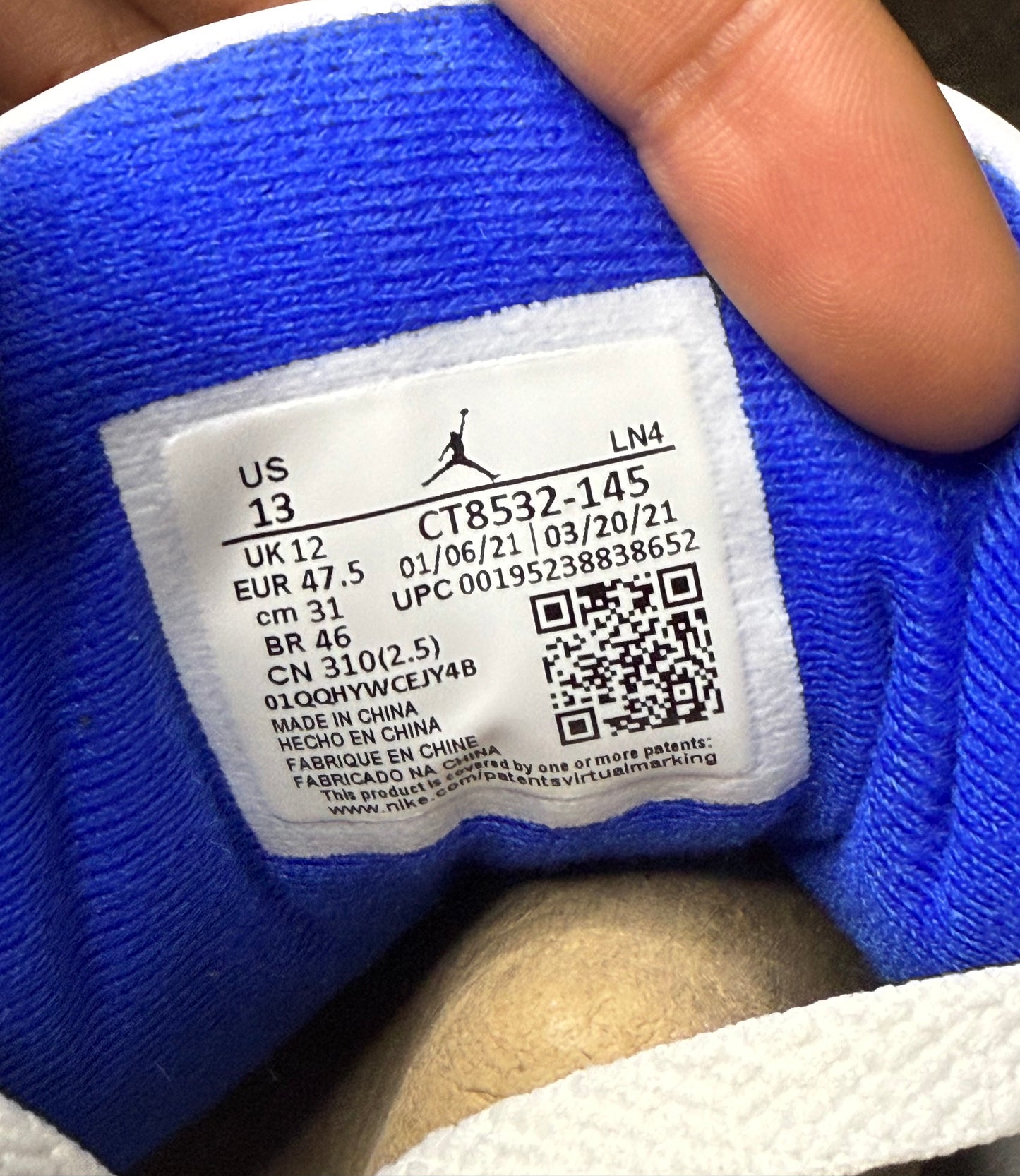 Jordan 3 Racer Blue