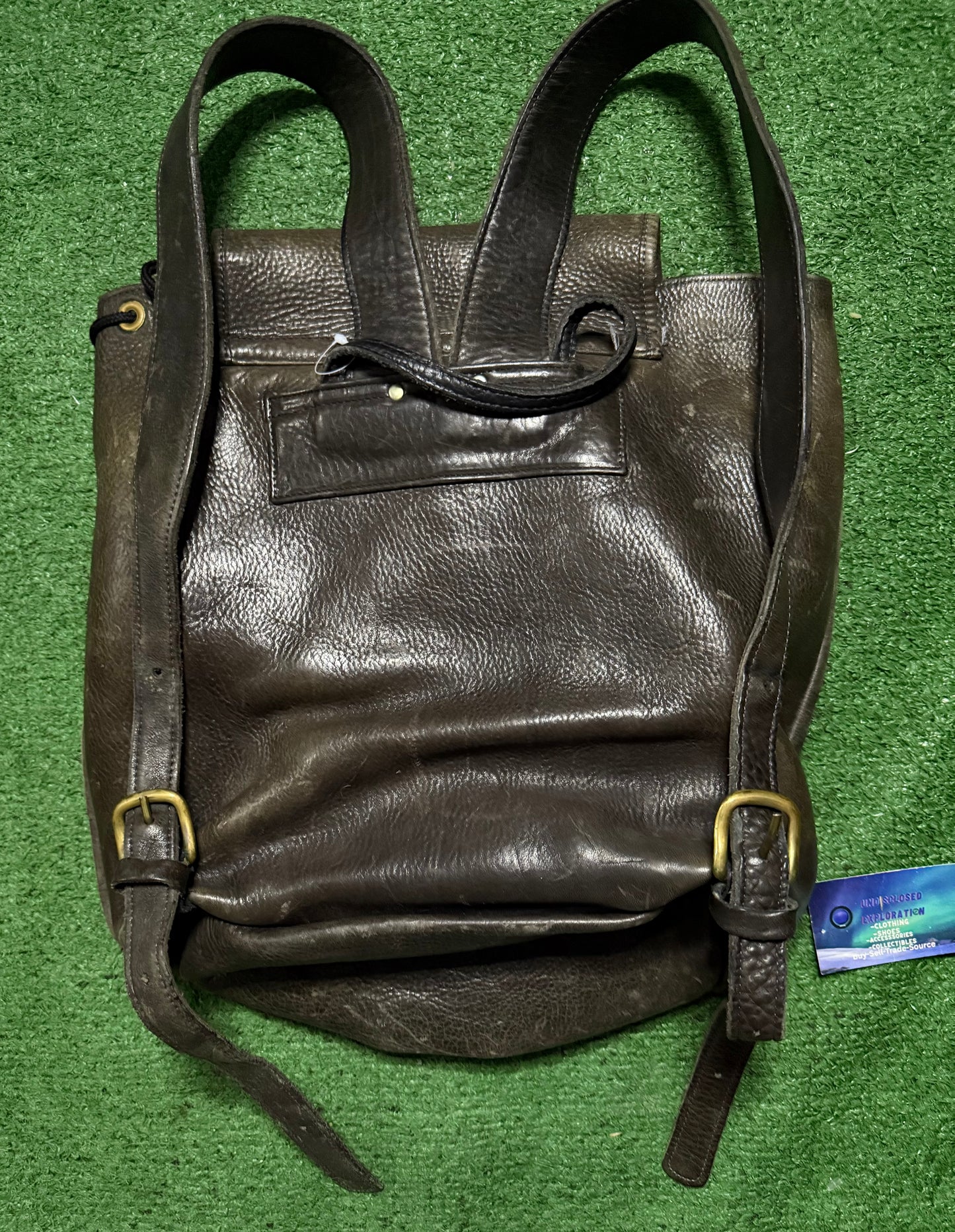 Vintage Robert Cheau Leather Sack Backpack