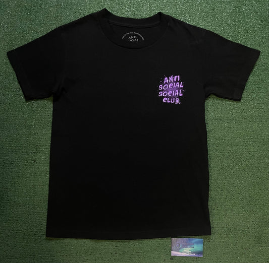 Anti Social Social Club black & purple tee