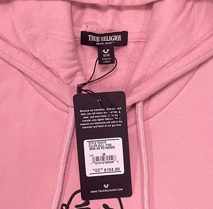 True Religion pink Buddha hoodie