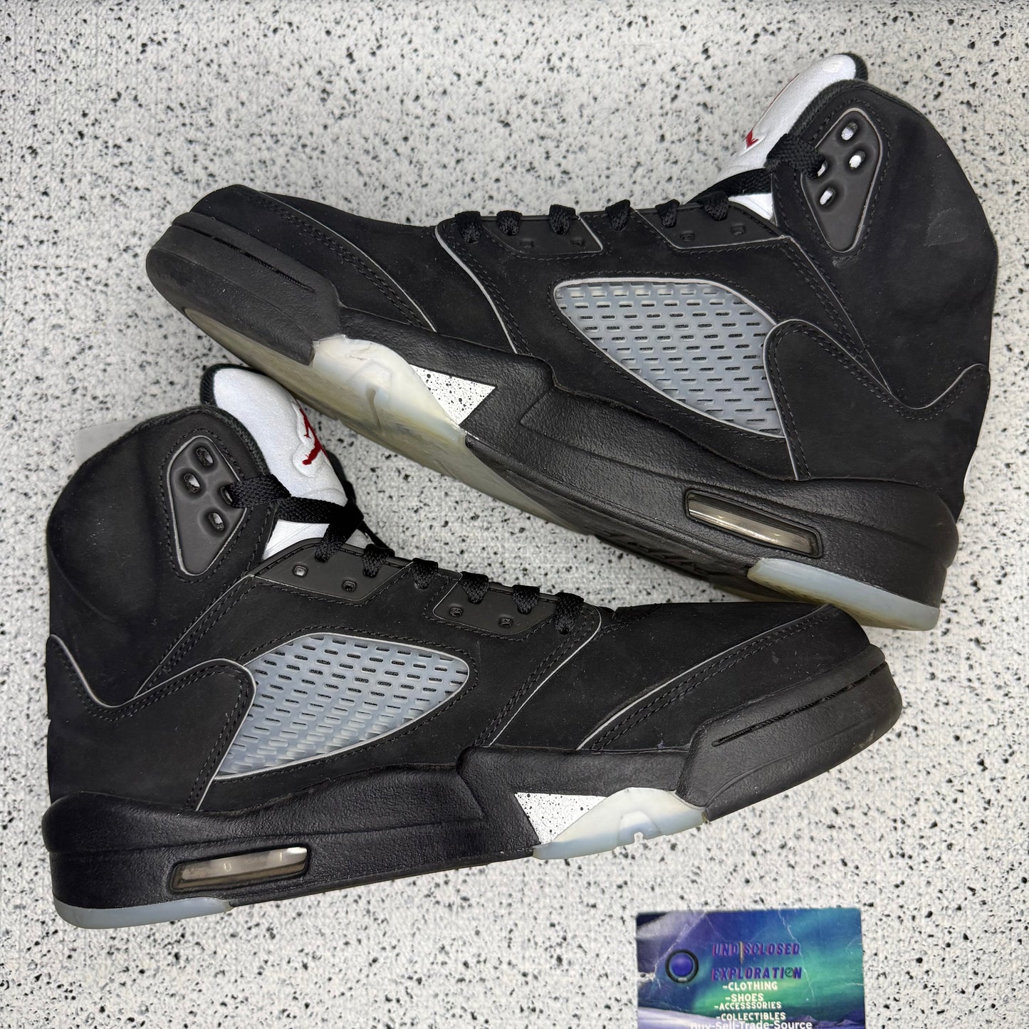 Jordan 5 Black Metallic Reimagined 9.5 Men “Preowned”