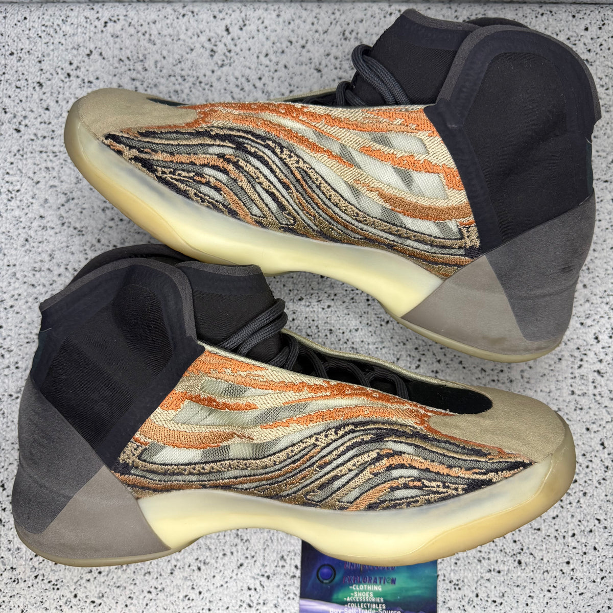 Adidas Yeezy QNTM Flash Orange 9.5 Men “Preowned”