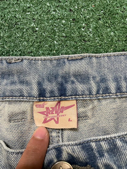 AZVA Crystal Cactus Denim jeans