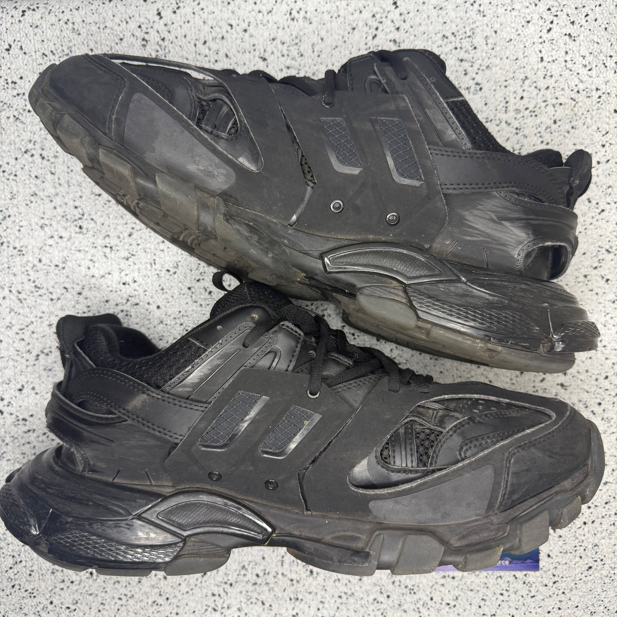 Balenciaga Track Clear Sole Black 10 Men “Preowned”