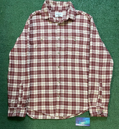 Goodfellow red and cream flannel