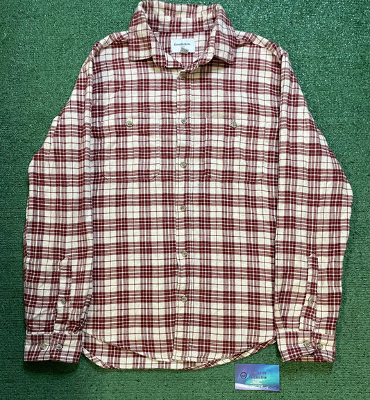 Goodfellow red and cream flannel