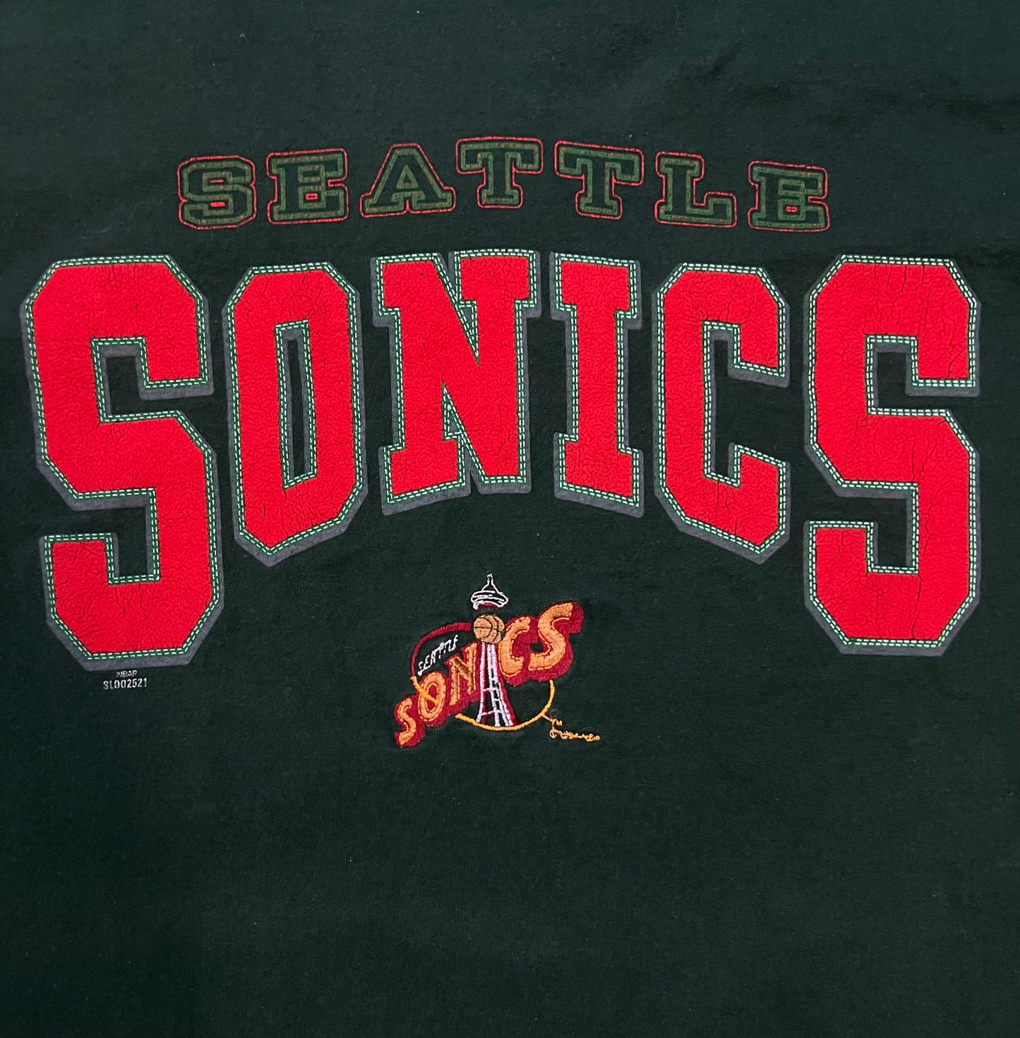 Vintage 1990s Seattle Sonics embroidered tee
