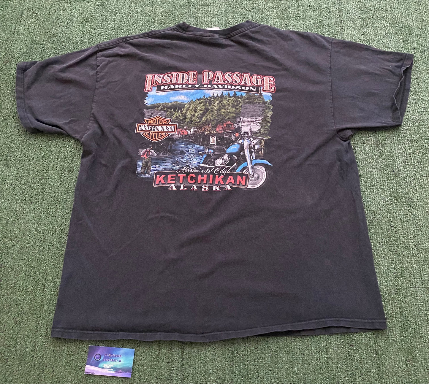 Vintage Harley Davidson inside passage Alaska Tee