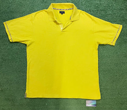 Burberry golf lime polo