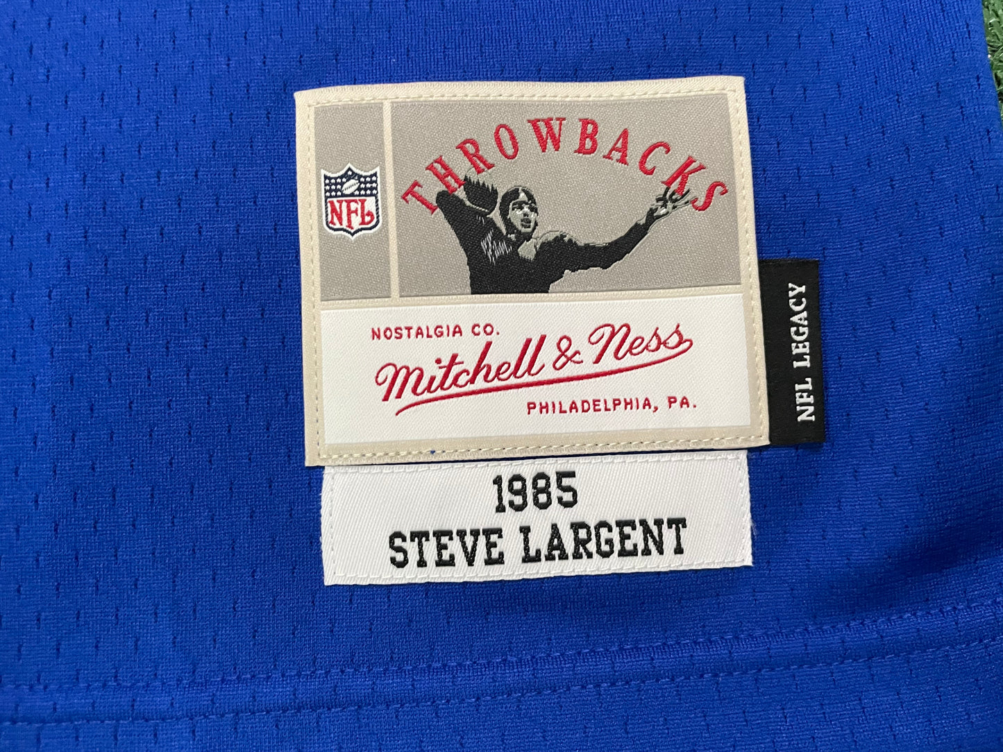 Seattle Seahawks Mitchell & ness Steve Largent #80 blue jersey