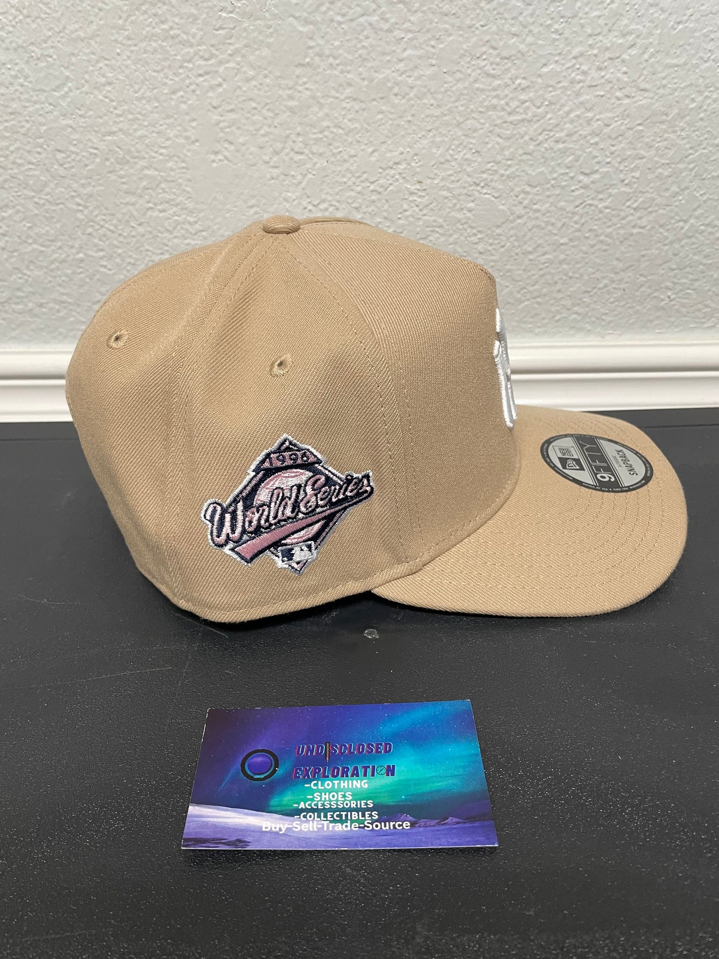 New York Yankees khaki pink heart World Series hat