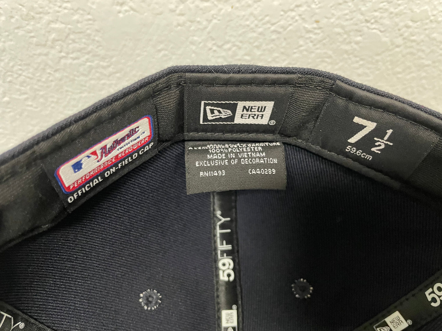 New York Yankees black and blue  new era fitted hat