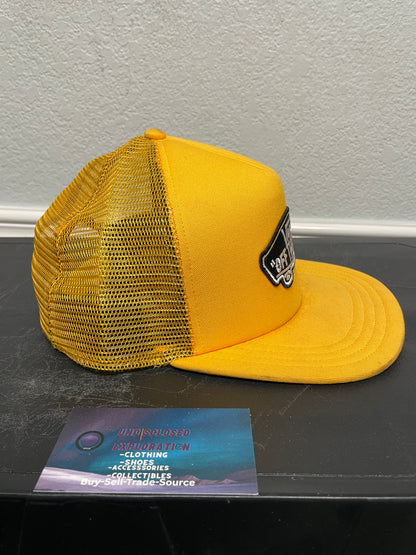 Vans Off The Wall yellow mesh hat