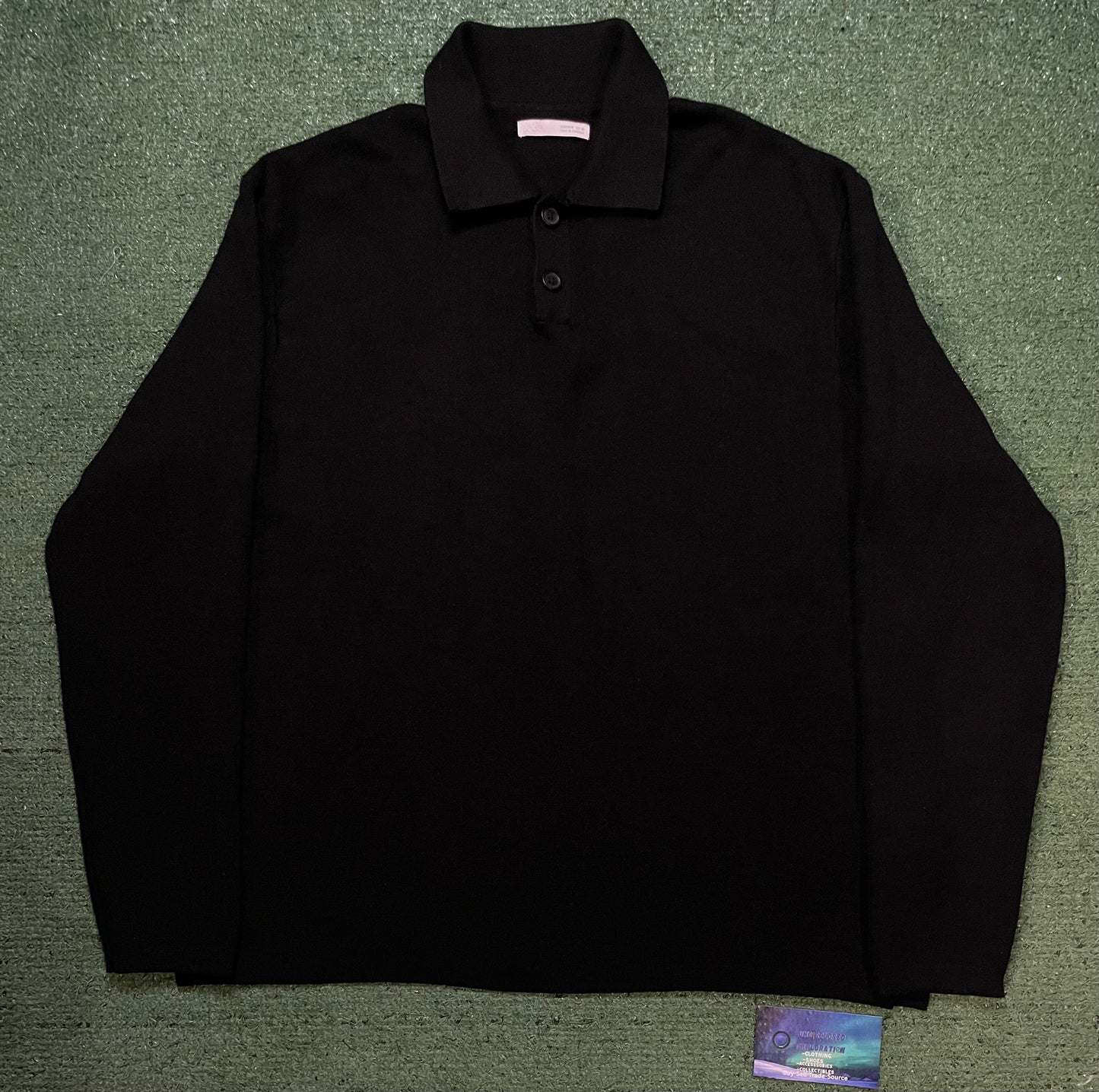 ZARA black longsleeve polo