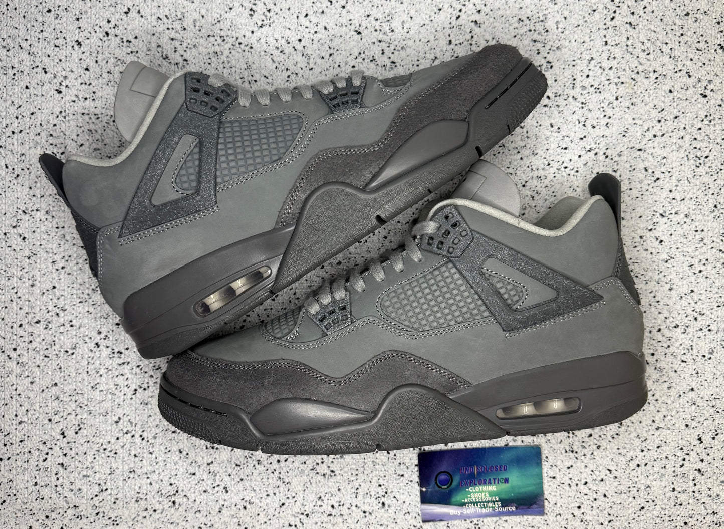 Jordan 4 Wet Cement 12 Men/13.5 Women “Preowned”