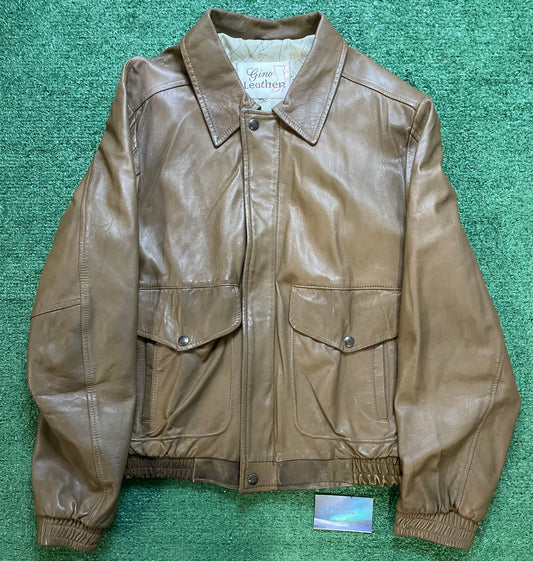 Vintage Gino Leather brown jacket