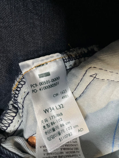 Levi 501 dark wash denim jeans