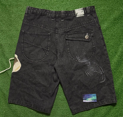 Vintage Raw Blue Jorts