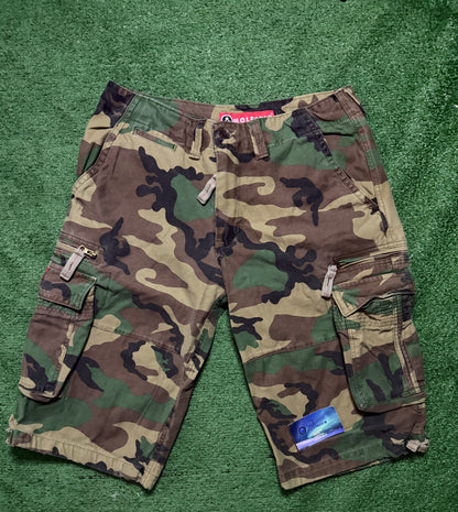 Vintage Molecule Camo Cargo Shorts