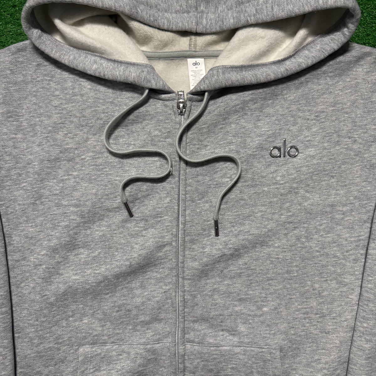 Alo Mens Full Zip Hoodie