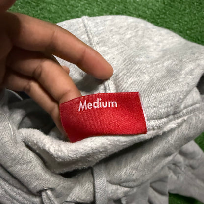 Supreme Cutout Letters Heather Grey Hoodie