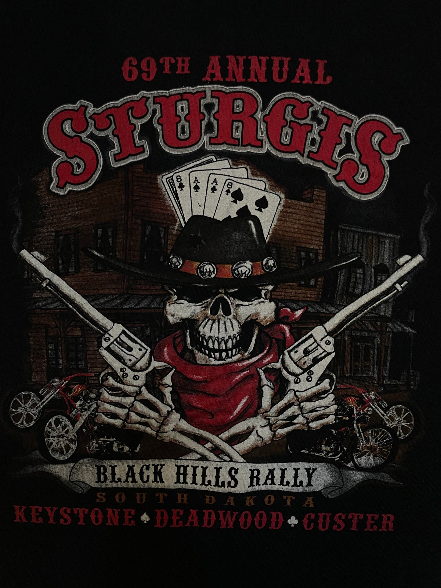 Vintage Sturgis 2009 black hills rally tee