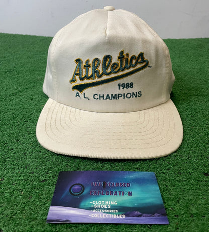 Vintage 1980s Oakland As Athletics AL champions MLB hat