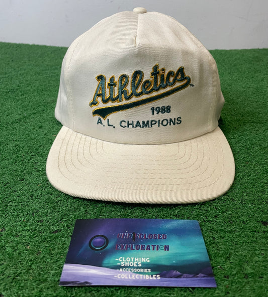 Vintage 1980s Oakland As Athletics AL champions MLB hat