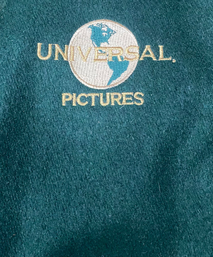 Vintage 1990s universal pictures wool and leather varsity jacket