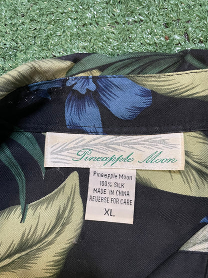Pineapple Moon floral sleeveless button up