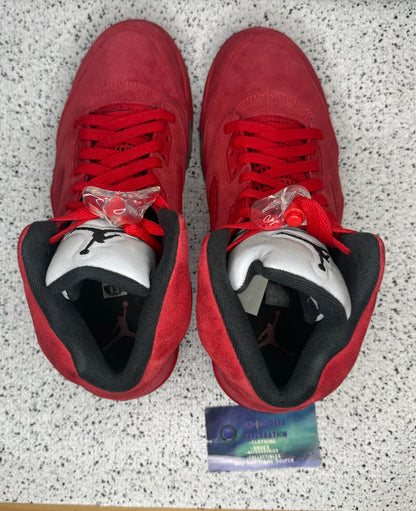 Jordan 5 Red Suede 9.5 Men/11 Women “Preowned”