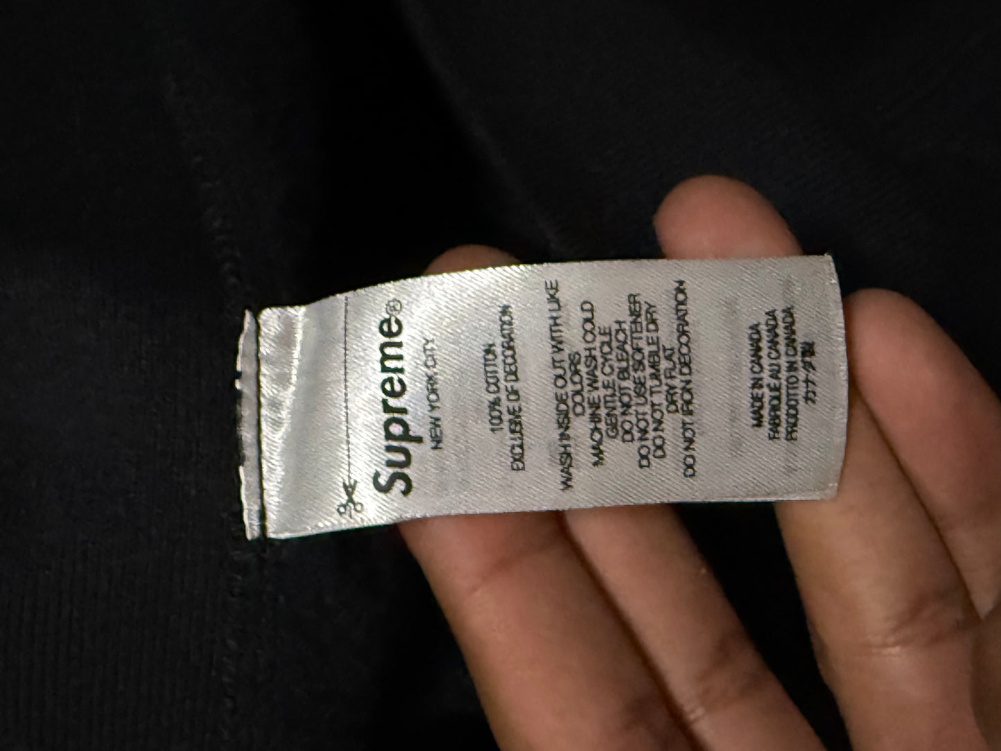 Supreme Arabic Hoodie Black