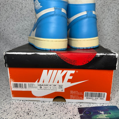 Jordan 1 UNC Reimagined 9 Men “Preowned”