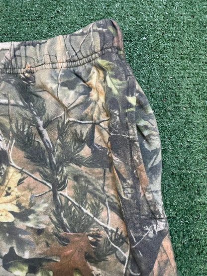 Leaf Camo straight leg sweatpants