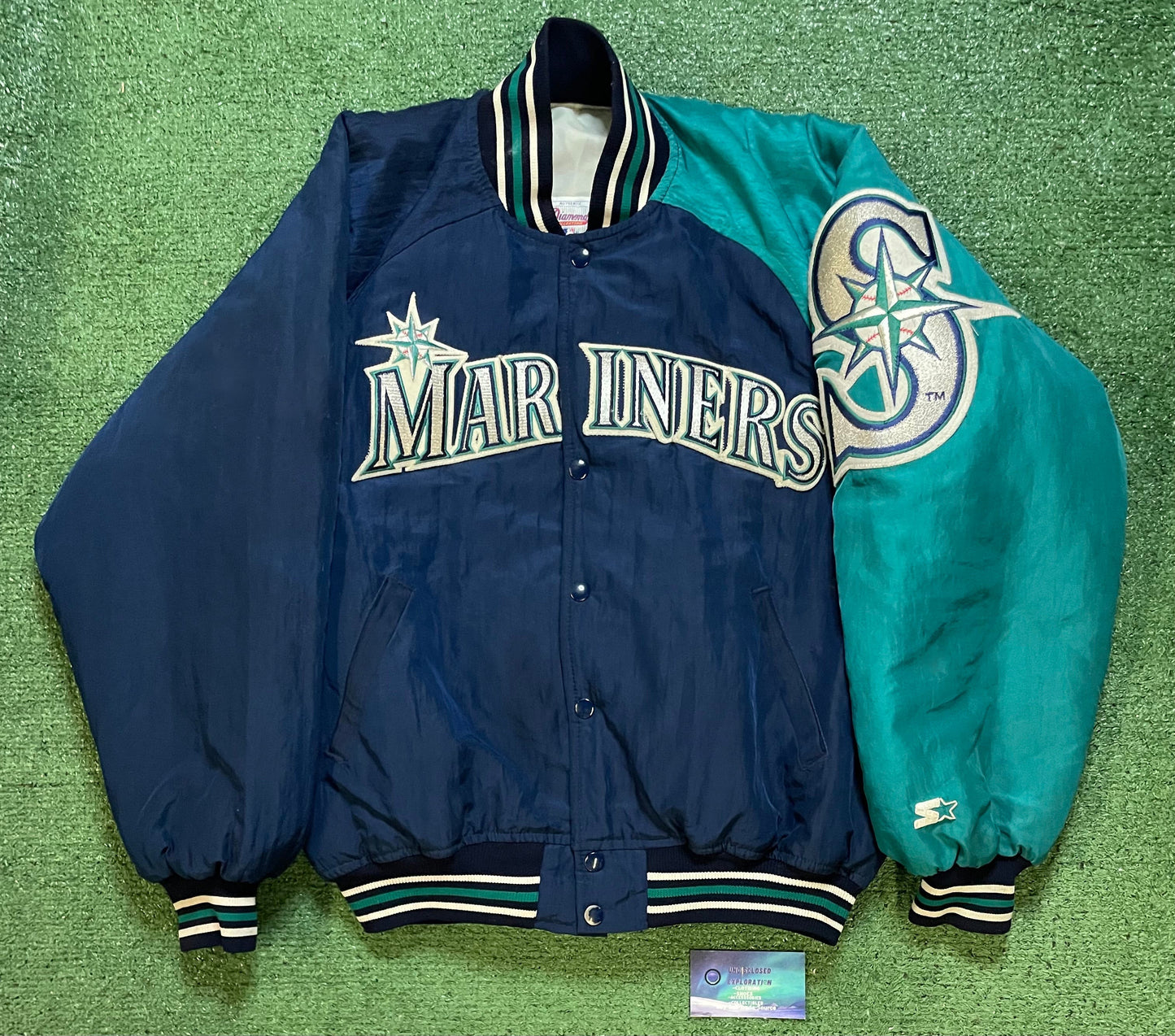 Vintage 1990s Seattle Mariners diamond starter jacket