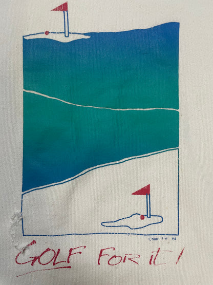 Vintage 1980s Golf for it distressed crewneck