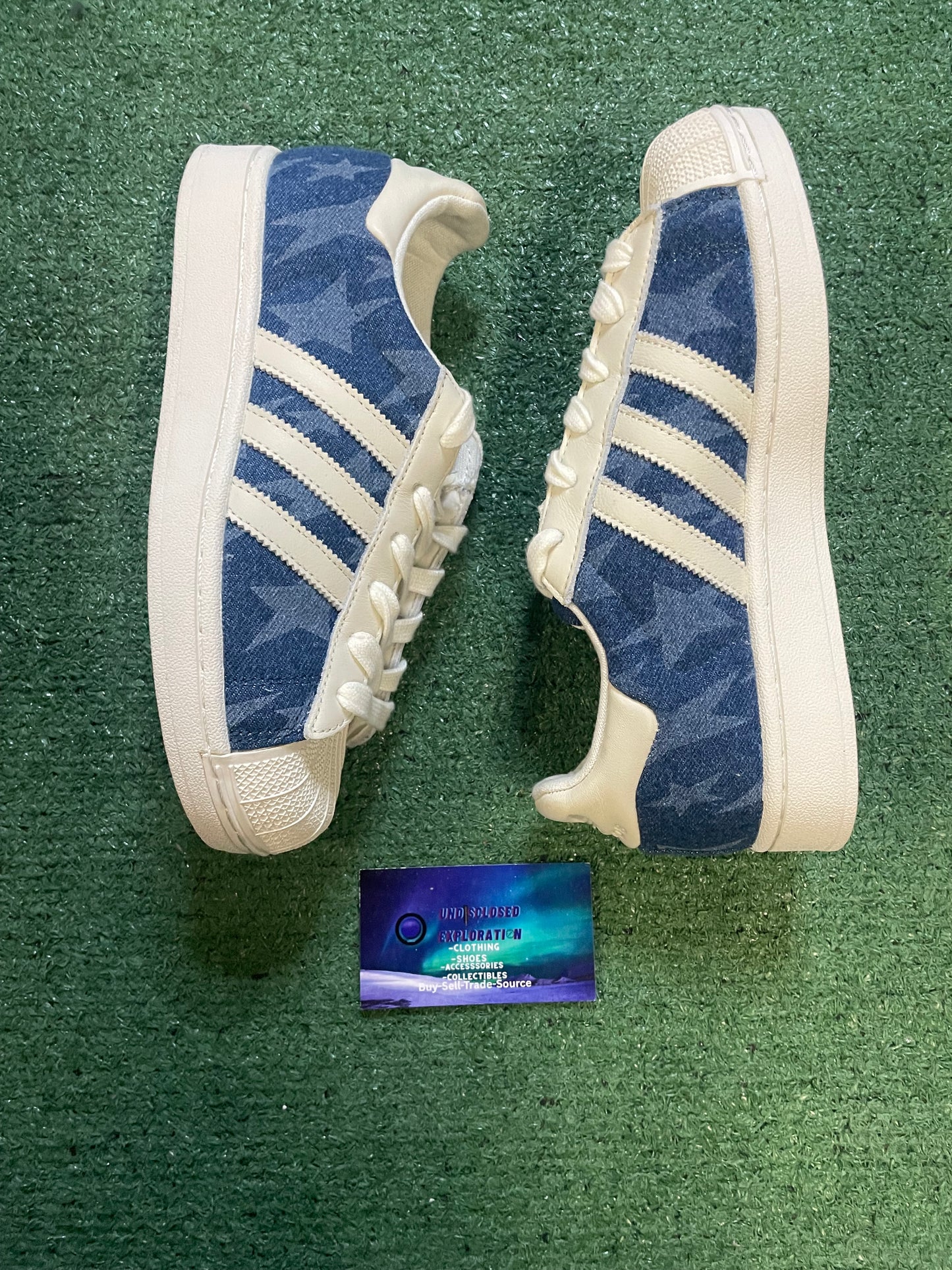 Adidas superstar II denim