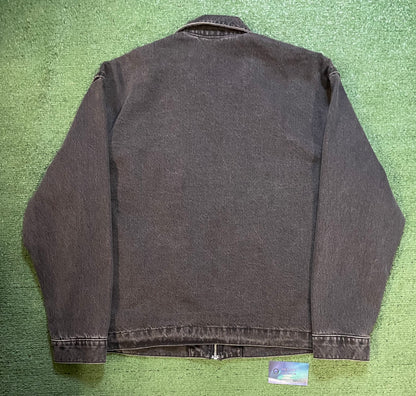 Abercrombie & Fitch black wash zipup jacket
