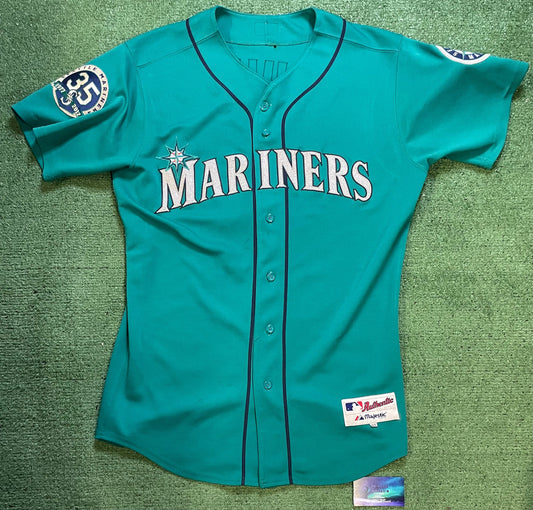 Seattle Mariners teal Ichiro Suzuki #51 teal 35th anniversary jersey